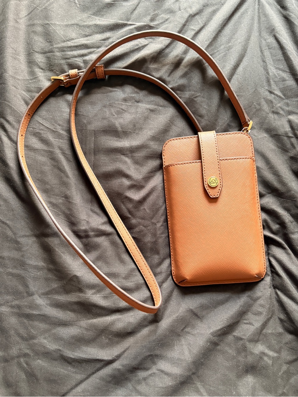 Michael Kors Saffiano Leather Smartphone Crossbody Bag